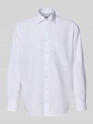 Comfort fit zakelijk overhemd van popeline