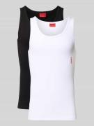 Tanktop met labelprint in een set van 2 stuks