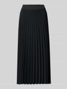 Knielange rok met plissévouwen