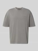 Oversized T-shirt met labelstitching