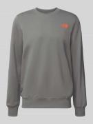 Sweatshirt met labelprint