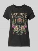 Regular fit T-shirt van zuivere katoen met motiefprint, model 'LUCY LI...