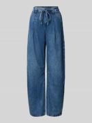 Wide leg jeans van een mix van katoen en lyocell, model 'C_PLEATED BAR...