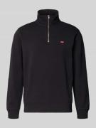 Sweatshirt met labeldetail