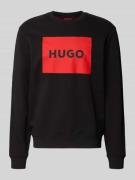 Sweatshirt met labelprint, model 'Duragol'
