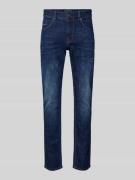 Jeans met contrastnaden, model 'Nightflight JE'