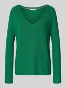 Regular fit gebreide pullover van zuiver katoen