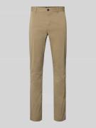 Slim fit chino van katoenmix, model 'CHINO_SLIM'