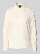 Regular fit blouse met lange mouwen van zijdemix, model 'BONYA'