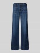 Wide leg jeans met steekzakken