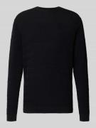 Regular fit gebreide pullover met ronde hals