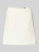 Minirok van katoenmix met structuurmotief