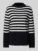 Comfort fit gebreide pullover van viscosemix met ronde hals