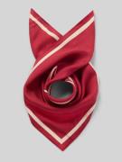 Zijden sjaal met logo-opschrift