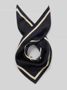 Zijden sjaal met logo-opschrift