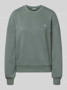 Sweatshirt met labelstitching, model 'CASEY'