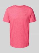 Regular fit T-shirt van katoenmix