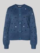 Regular fit gebreid jack met borduursels