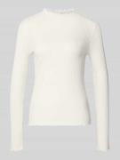 Shirt met lange mouwen en opstaande kraag, model 'Sivi'