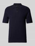 Regular fit poloshirt met structuurmotief, model 'COOPER'
