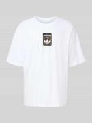 T-shirt met labelprint