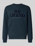 Sweatshirt met labelprint
