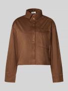 Loose fit overhemdblouse met borstzak