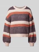 Gebreide pullover met pofmouwen