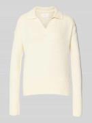Gebreide pullover met V-hals