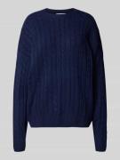 Gebreide pullover met kabelpatroon