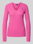 Gebreide pullover met kasjmier, model 'KIMBERLY'
