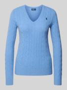 Gebreide pullover met kasjmier, model 'KIMBERLY'