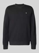 Sweatshirt met labelstitching, model 'Tye'