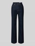 Wide leg jeans van katoenmix, model 'TESSA'