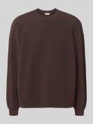 Oversized sweatshirt met ribboorden, model 'TOFFY'