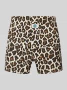 Korte broek met labeldetail