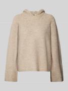 Gebreide pullover met capuchon en alpaca