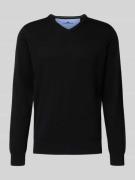 Gebreide pullover met logodetail