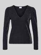 Shirt met lange mouwen en V-hals, model 'ELEINAS'