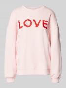 Oversized sweatshirt met labelstitching