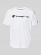 T-shirt met labelprint