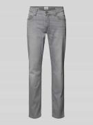 Straight fit jeans met 5-pocketmodel, model 'Chuck'