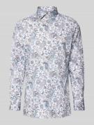 Regular fit zakelijk overhemd van puur katoen met kentkraag