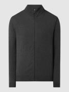 Gebreid jack met opstaande kraag, model 'BERG'