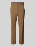 Slim fit pantalon met viscose, model 'LIAM'