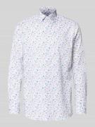 Regular fit zakelijk overhemd van katoen met kentkraag