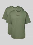 T-shirt met labelstitching