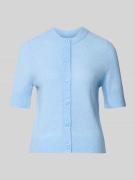 Gebreid jack met knoopsluiting, model 'NOURA'