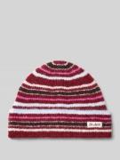 Beanie met labeldetail, model 'Arlo'