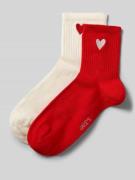 Sokken met labelprint in een set van 2 paar